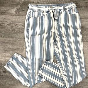 American Eagle Blue Striped Jeans